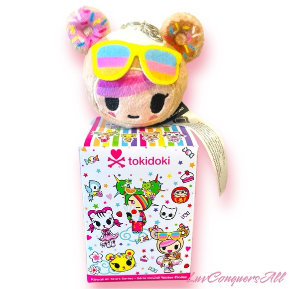 Tokidoki Kawaii All Stars Plush Donutella Key Chain - Picture 1 of 7